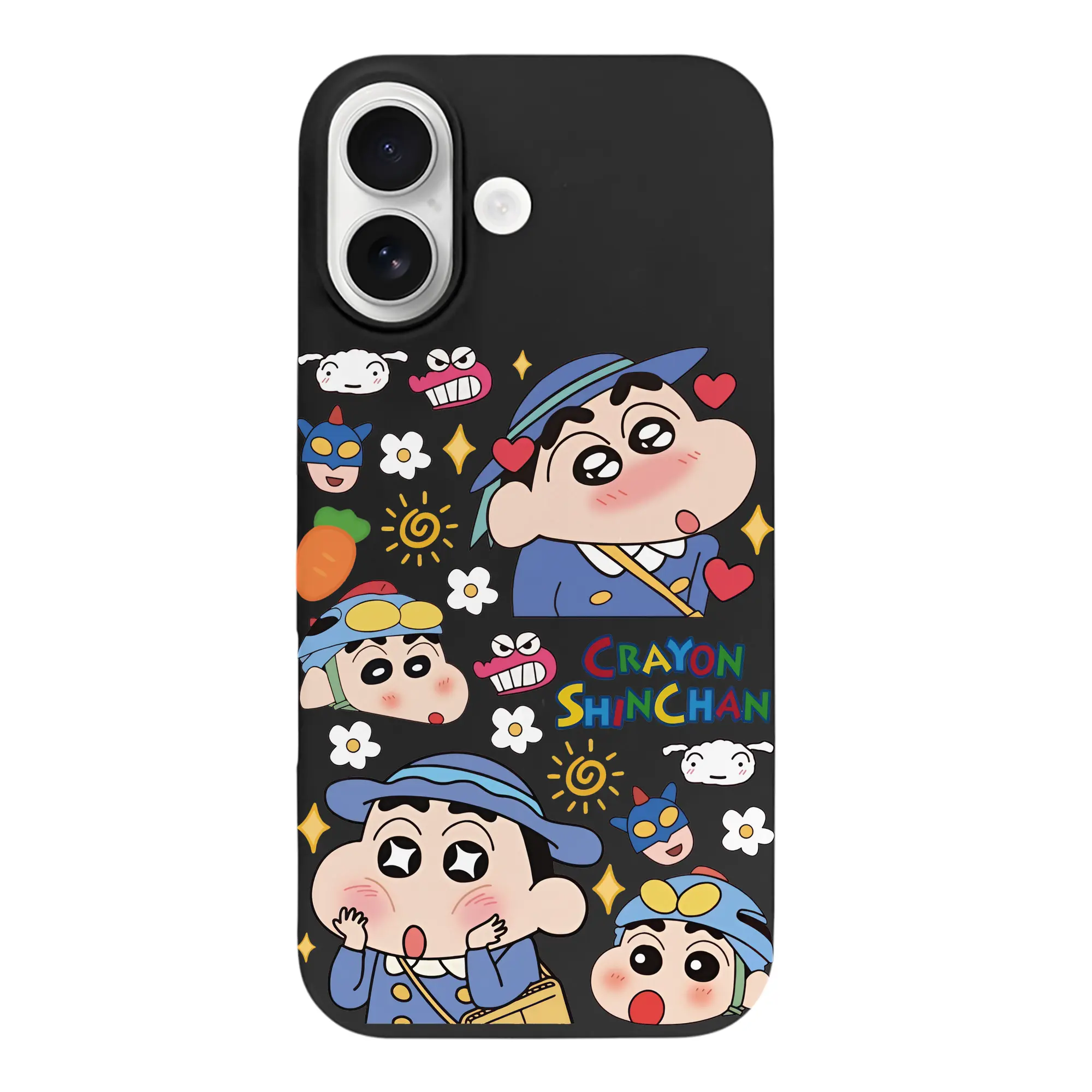 クレヨンしんちゃん グッズ 野原 しんのすけ - iPhone 17 シリーズ シリコンケース 薄型 耐衝撃 指紋防止 ソフトタッチカバー 精密フィット 傷防止 保護ケース iPhone 17/17 Air/17 Pro/17 Pro Max 対応